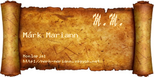 Márk Mariann névjegykártya